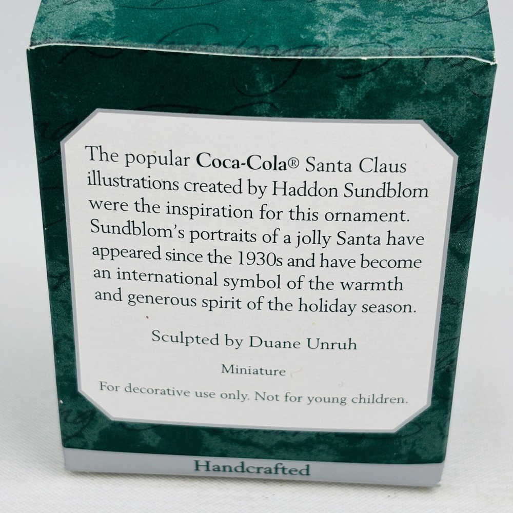 Hallmark Coca-Cola Time Santa Elf Coke Miniature Ornament Christmas Keepsake - Picture 3 of 6